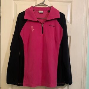 Columbia Pink and Black Women's Sweatshirt